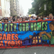 Demonstrators in Brooklyn, N.Y., protest proposed local and federal cuts in housing and urban development aid. (Right to the City Alliance)